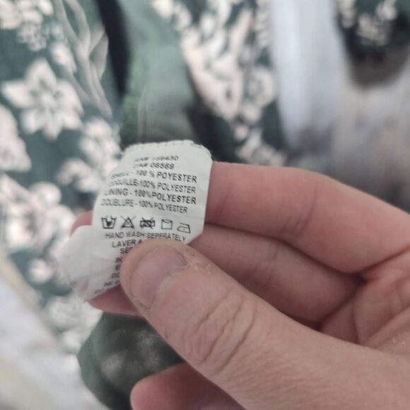 Elan February Black Floral Maxi Wrap Dress - Picture 7 of 7